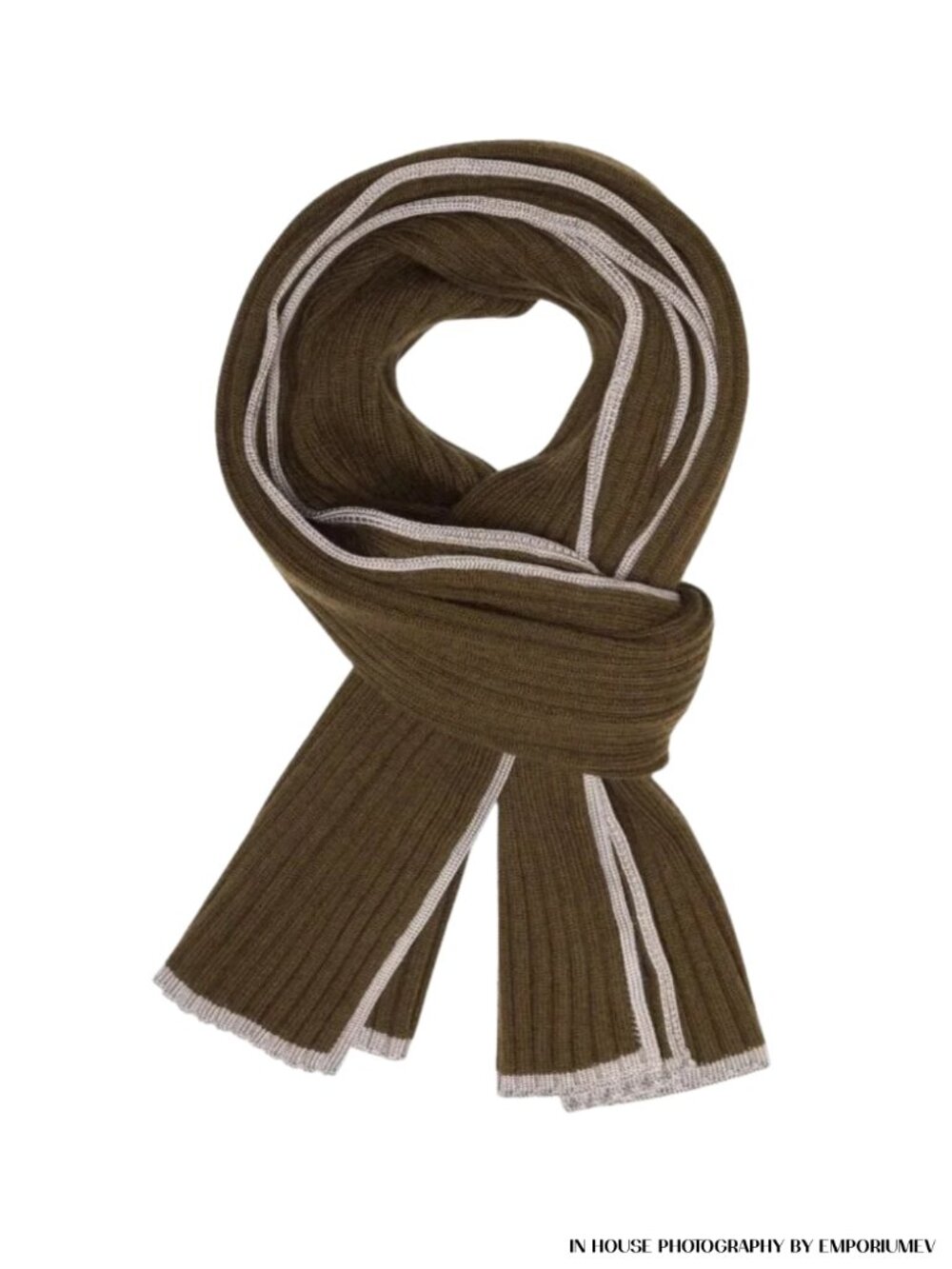 Theory Miles K0881724 Grove Multi Green Wool Men Women 1SZ Scarf